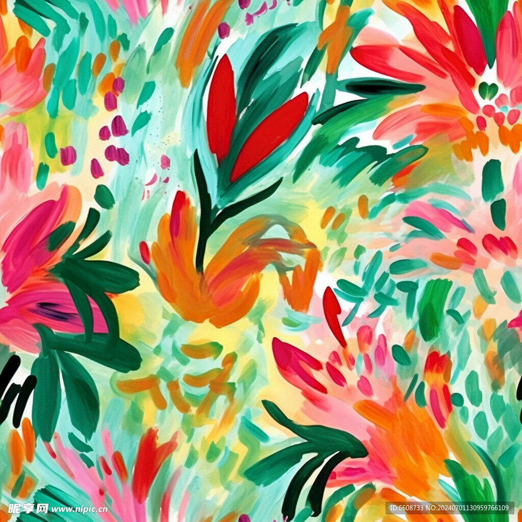 花朵鲜花水彩画