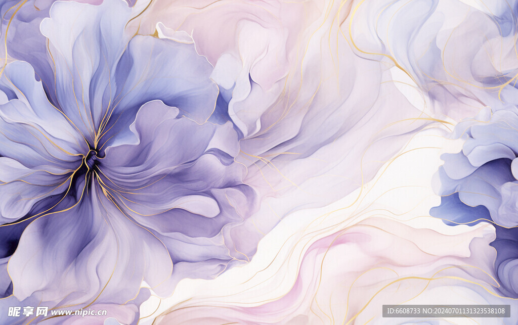 花朵鲜花水彩画