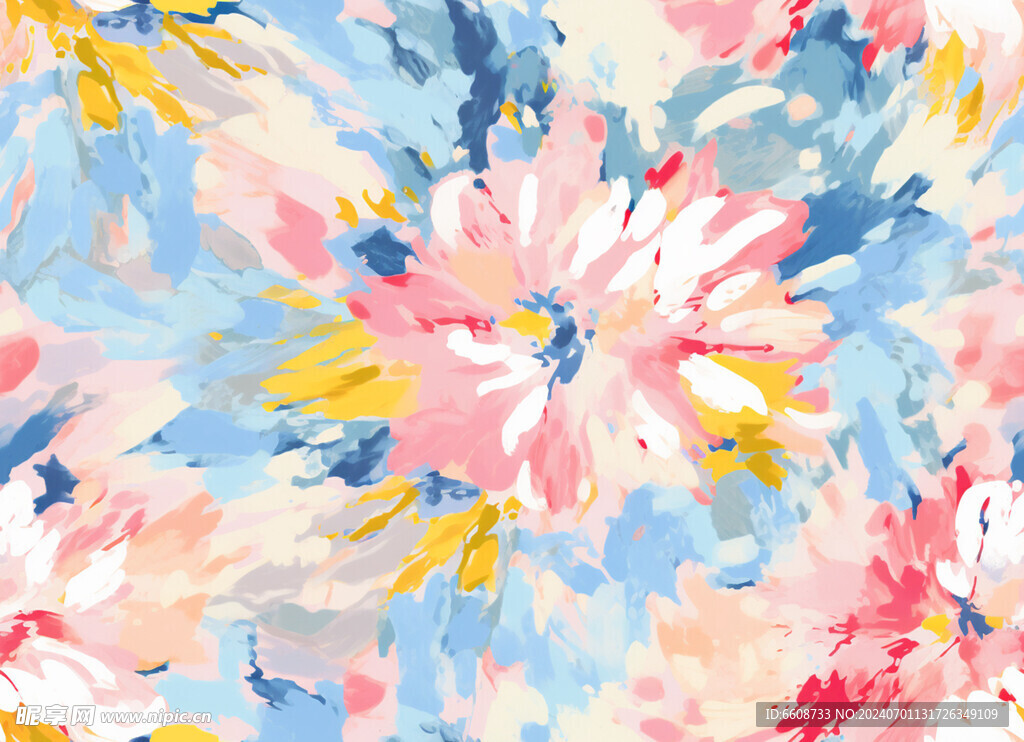 花朵鲜花水彩画