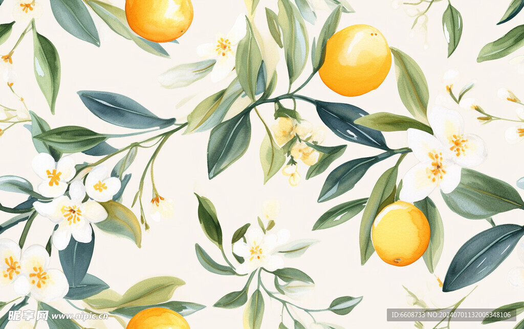 水果水彩画水墨画