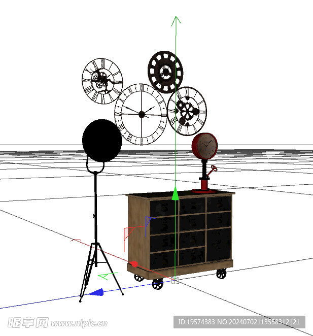 C4D模型 钟表