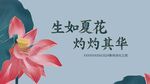 生如夏花 灼灼其华背景板