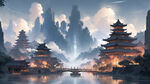 赛博古城 中国风