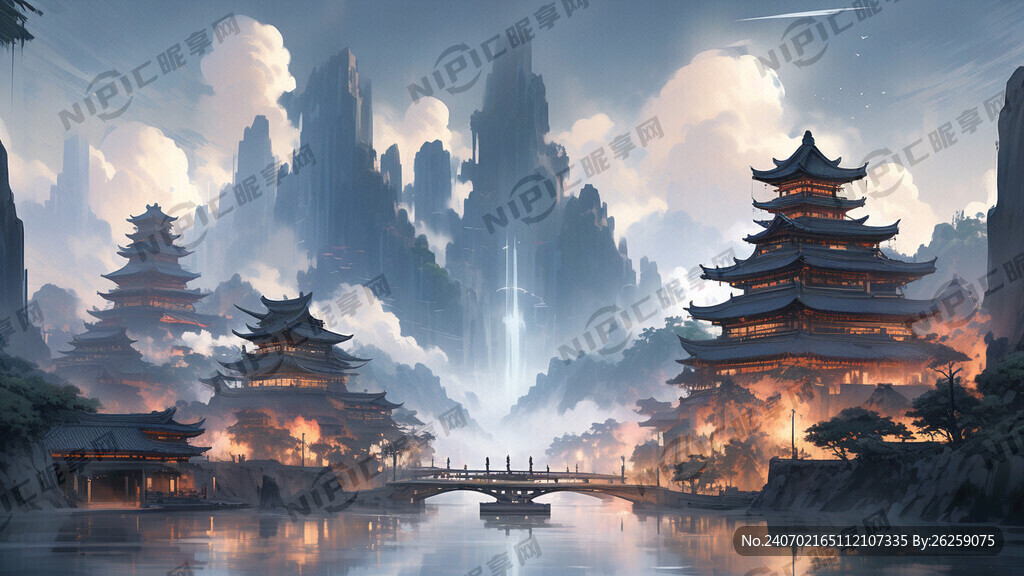 赛博古城 中国风