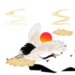 中国风古典仙鹤云纹