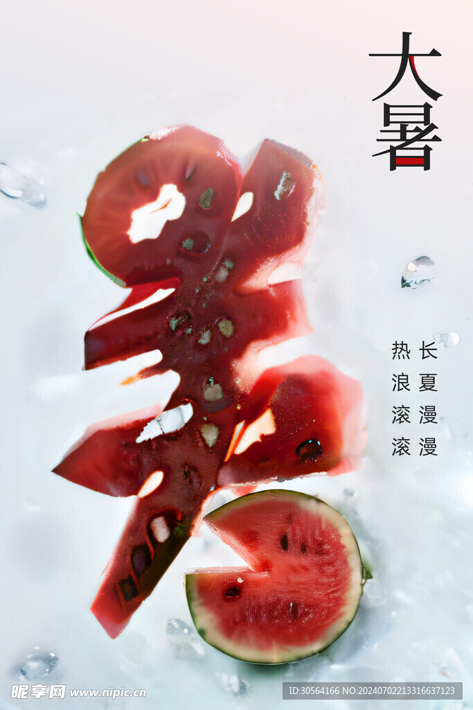 大暑节气海报
