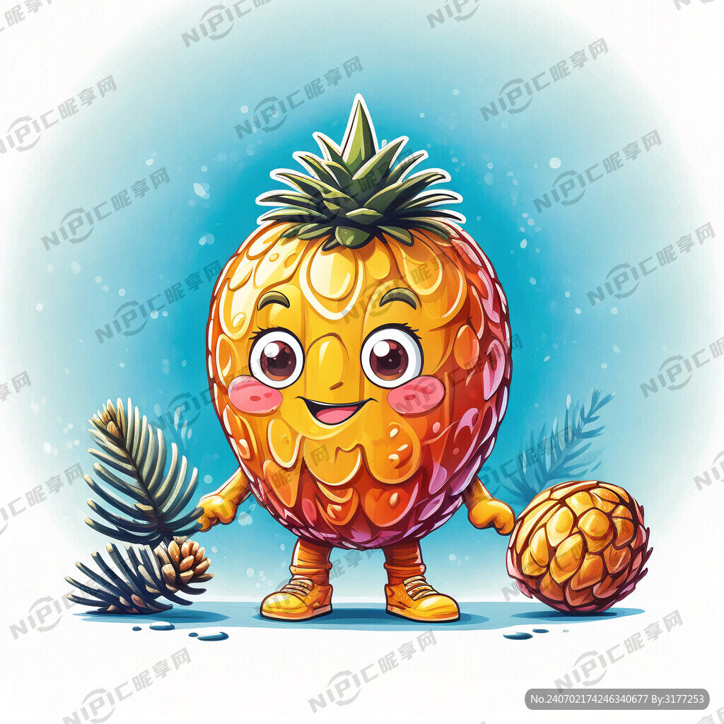 青少年科普 用松果作为标志 