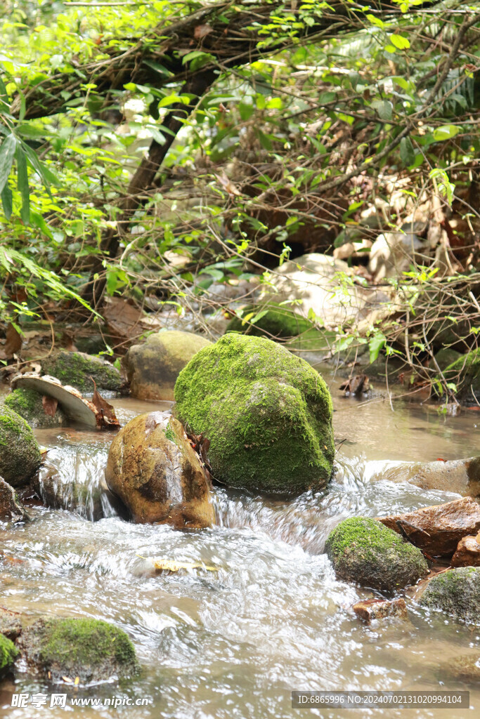 山涧溪水