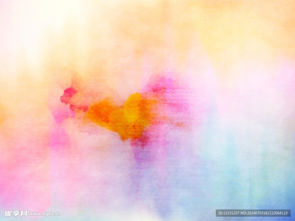 创意水彩抽象艺术画水彩晕染