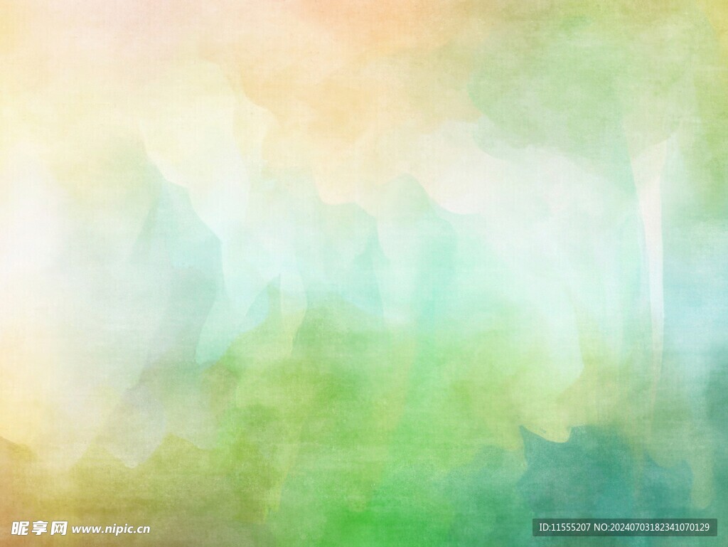 创意水彩抽象艺术画水彩晕染