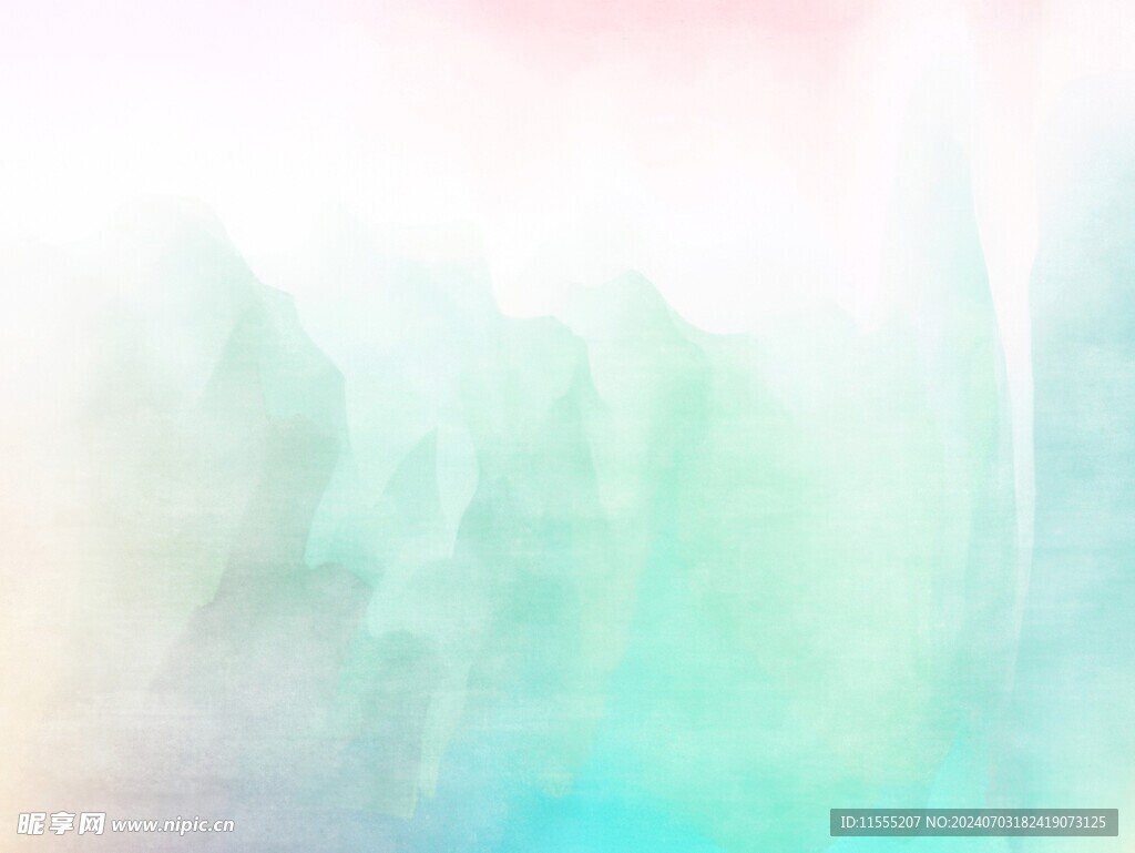 创意水彩抽象艺术画水彩晕染