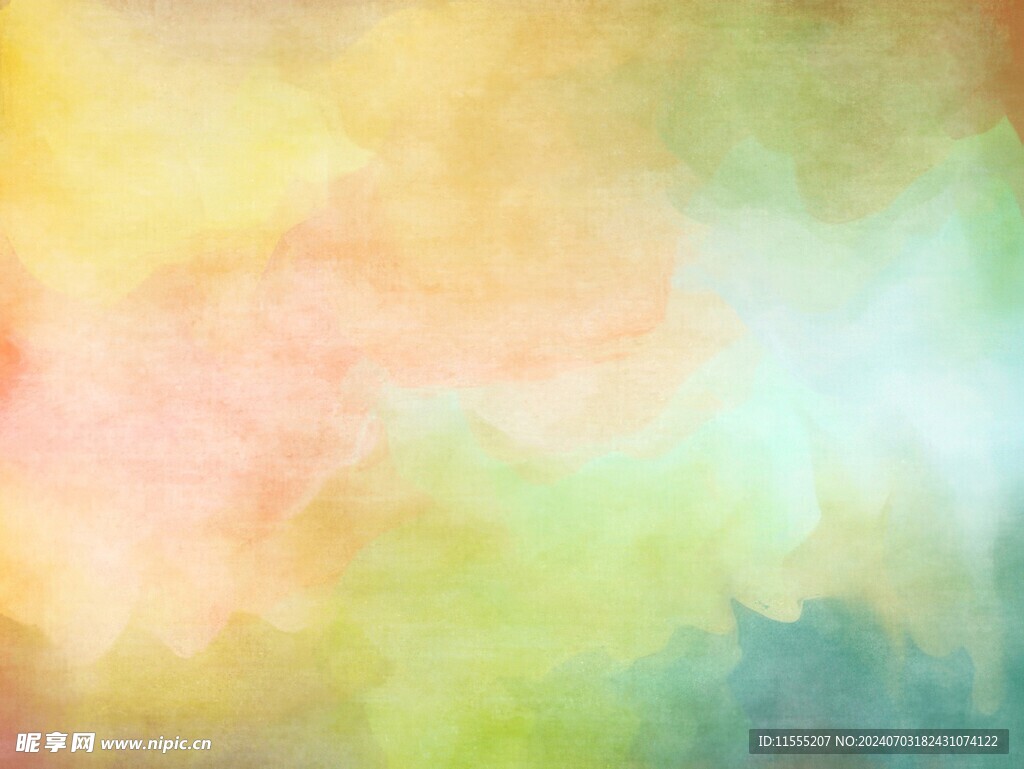 创意水彩抽象艺术画水彩晕染