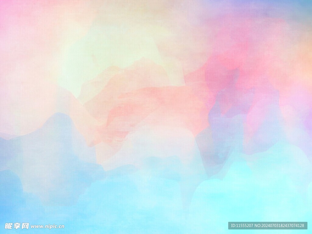 创意水彩抽象艺术画水彩晕染