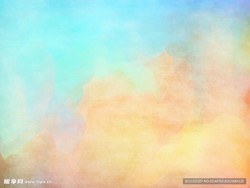 创意水彩抽象艺术画水彩晕染