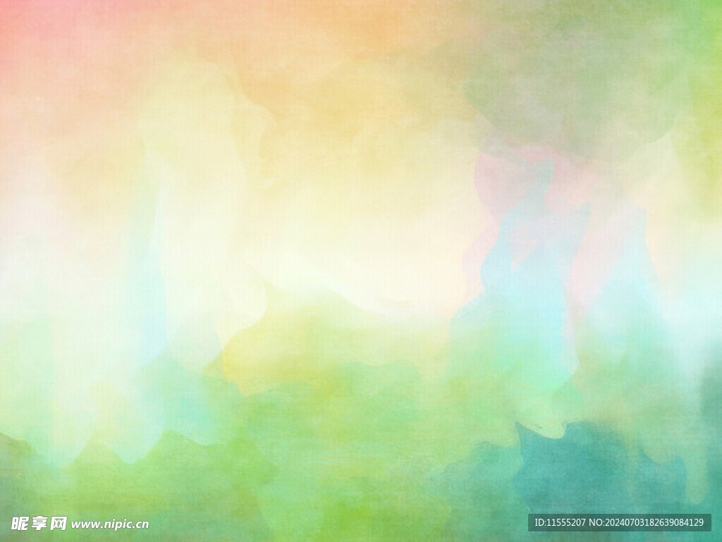 创意水彩抽象艺术画水彩晕染