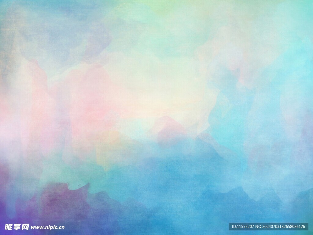 创意水彩抽象艺术画水彩晕染