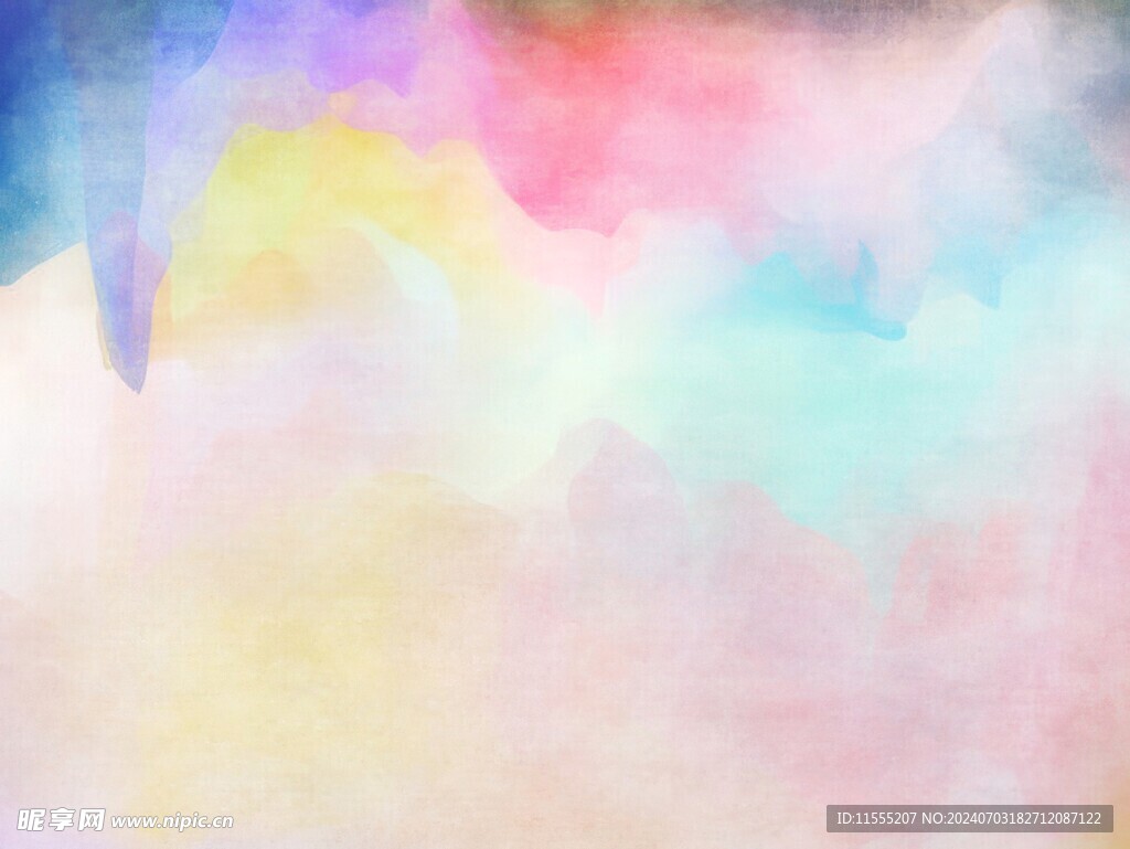 创意水彩抽象艺术画水彩晕染