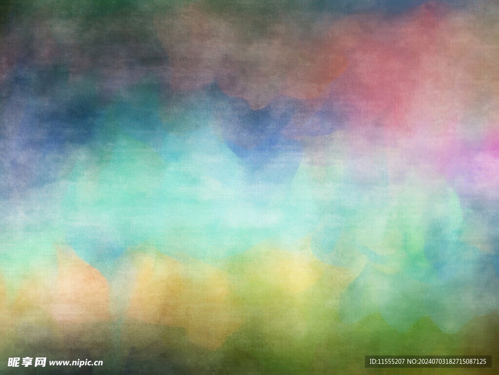 创意水彩抽象艺术画水彩晕染