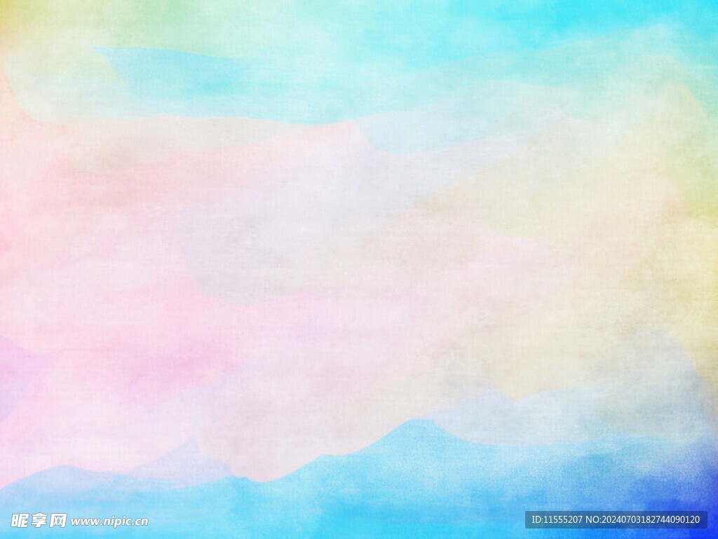 创意水彩抽象艺术画水彩晕染