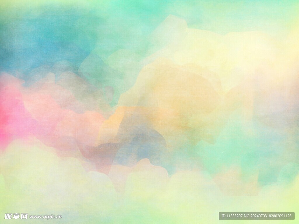 创意水彩抽象艺术画水彩晕染