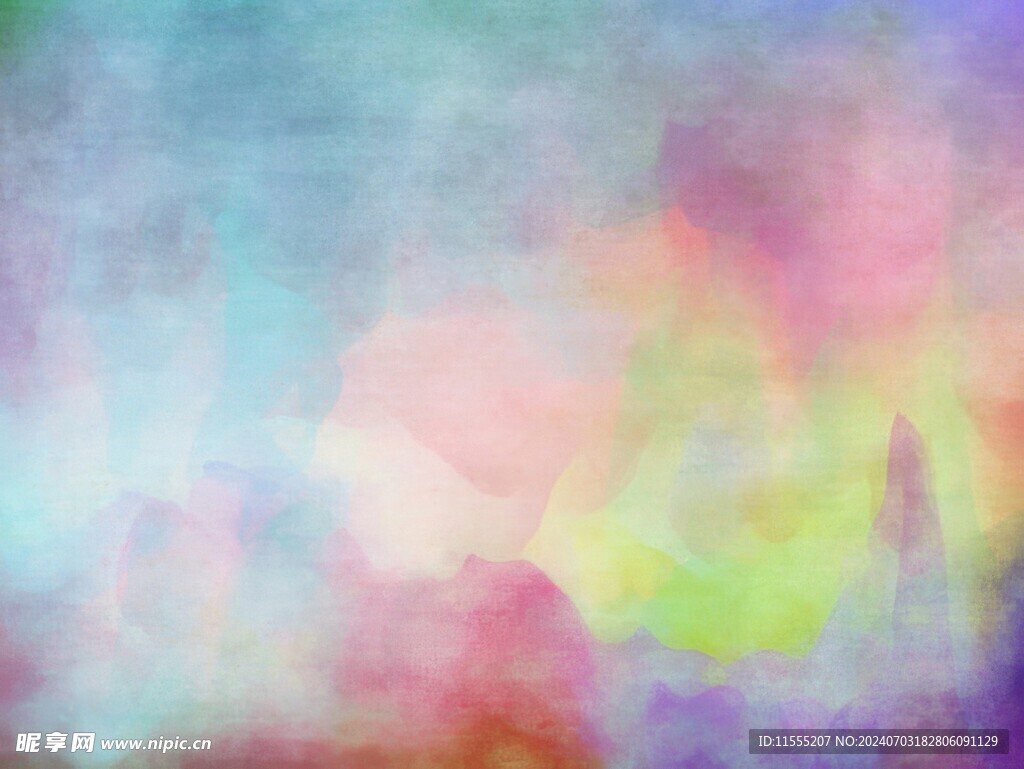 创意水彩抽象艺术画水彩晕染