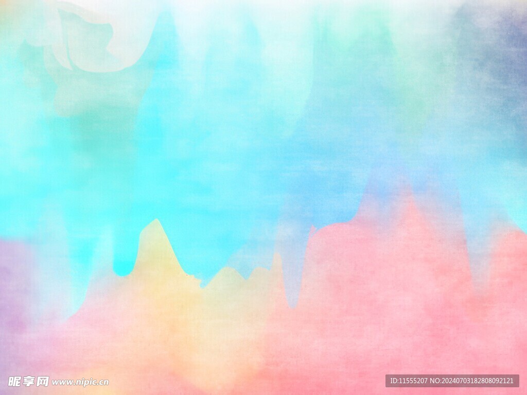 创意水彩抽象艺术画水彩晕染