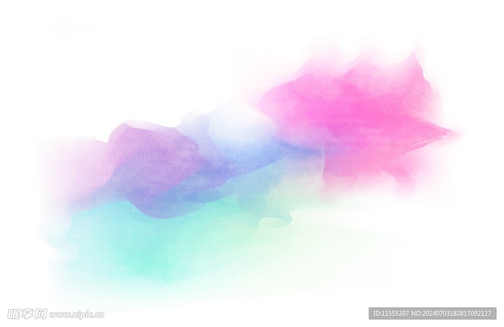 创意水彩抽象艺术画水彩晕染