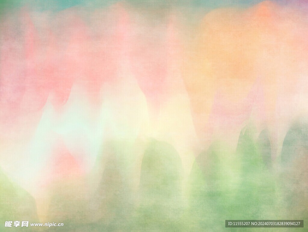 创意水彩抽象艺术画水彩晕染