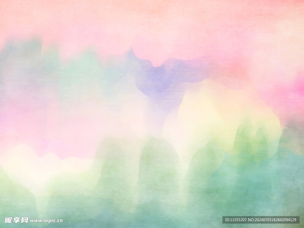 创意水彩抽象艺术画水彩晕染