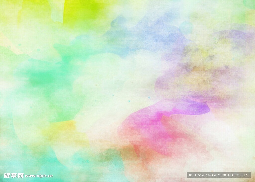 创意水彩抽象艺术画水彩晕染