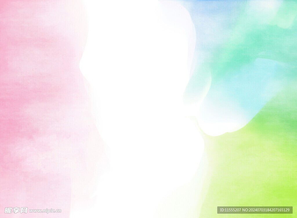 创意水彩抽象艺术画水彩晕染
