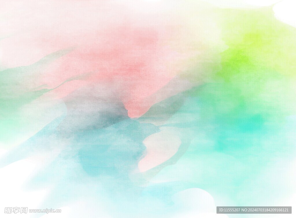 创意水彩抽象艺术画水彩晕染
