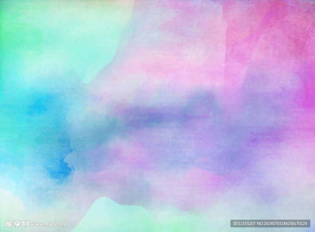 创意水彩抽象艺术画水彩晕染