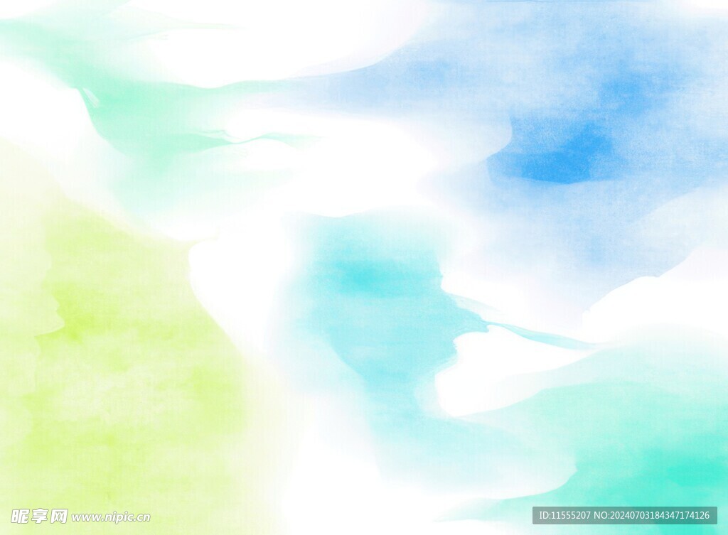 创意水彩抽象艺术画水彩晕染