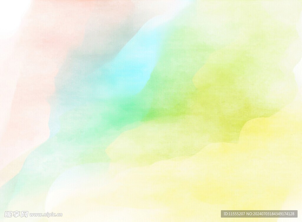 创意水彩抽象艺术画水彩晕染
