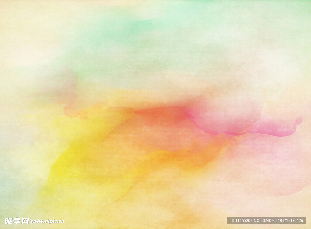 创意水彩抽象艺术画水彩晕染