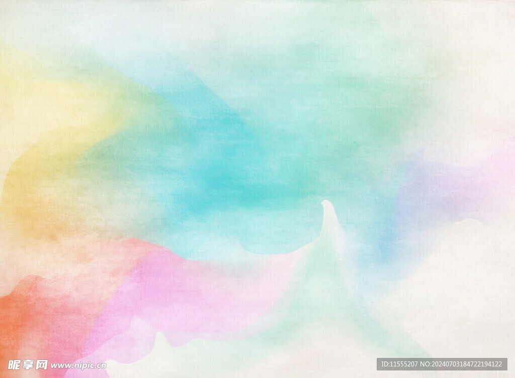 创意水彩抽象艺术画水彩晕染