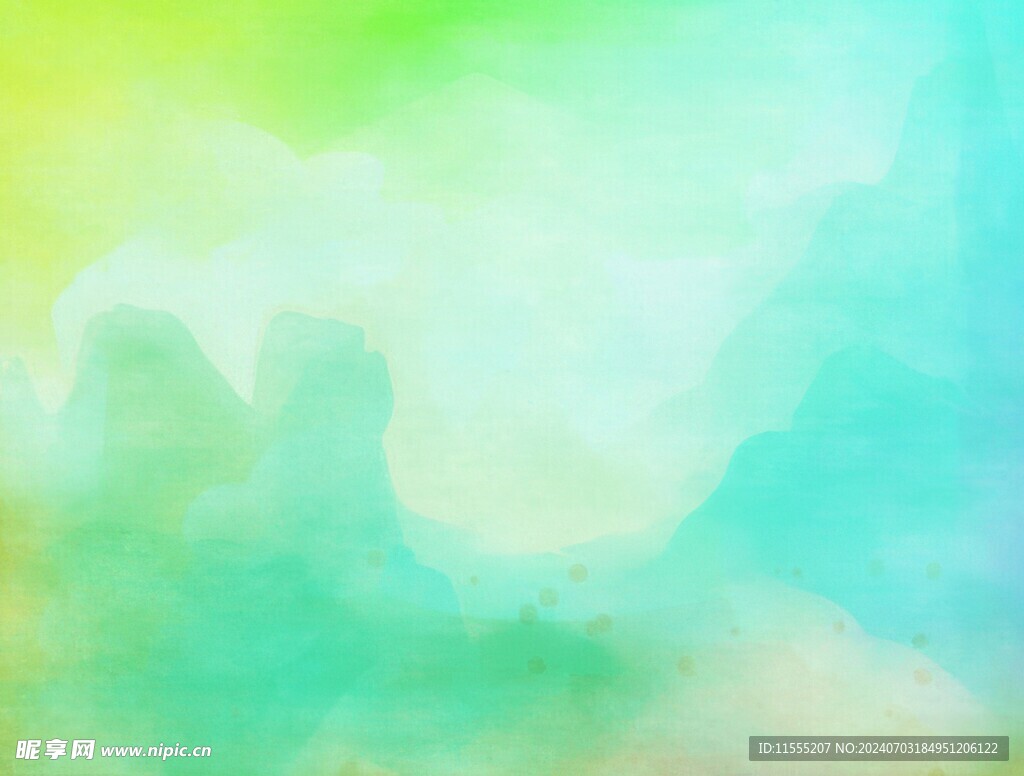 创意水彩抽象艺术画水彩晕染