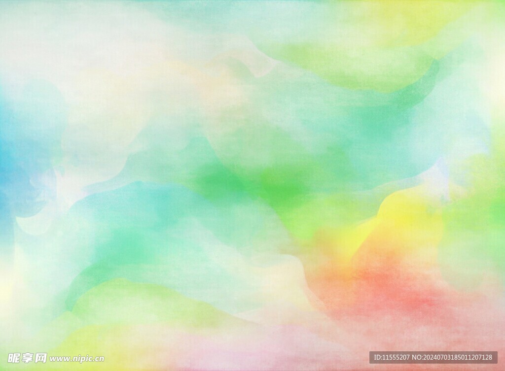 创意水彩抽象艺术画水彩晕染