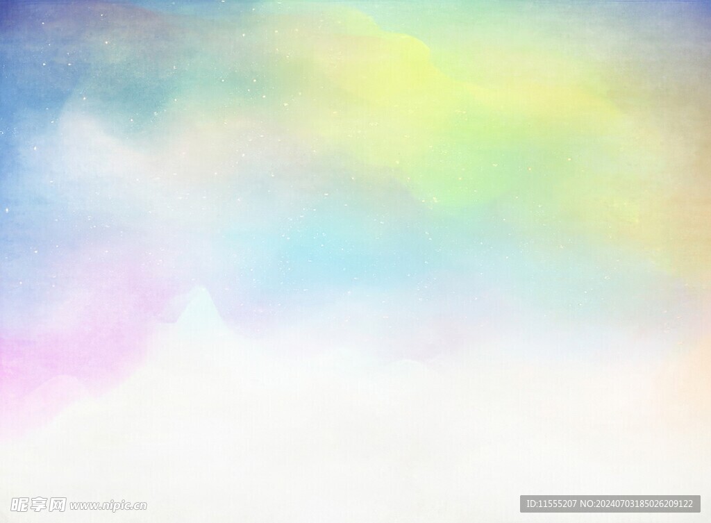 创意水彩抽象艺术画水彩晕染