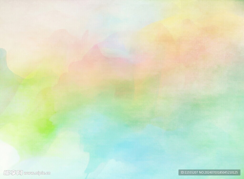 创意水彩抽象艺术画水彩晕染