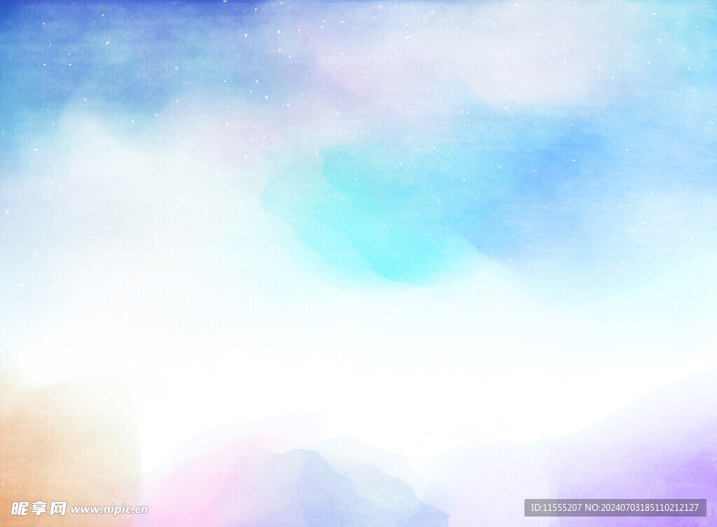 创意水彩抽象艺术画水彩晕染