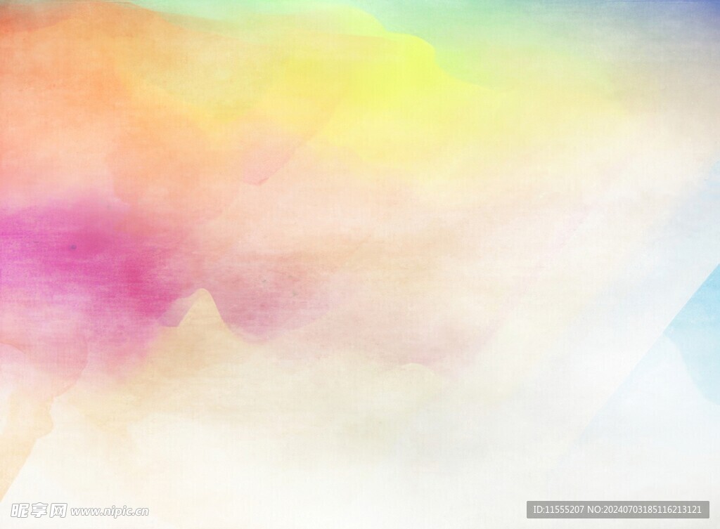 创意水彩抽象艺术画水彩晕染