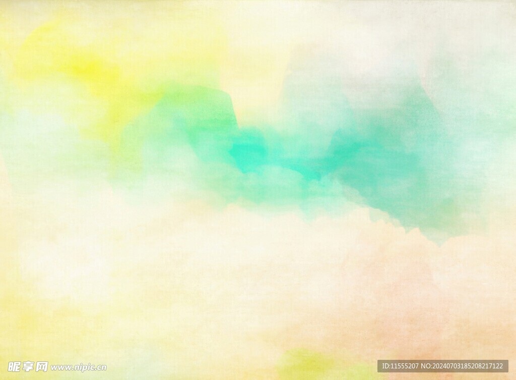 创意水彩抽象艺术画水彩晕染