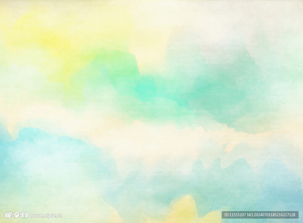 创意水彩抽象艺术画水彩晕染