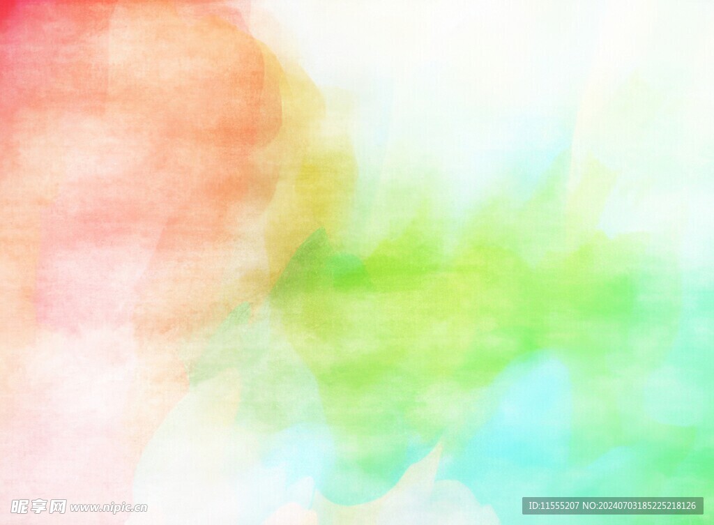 创意水彩抽象艺术画水彩晕染
