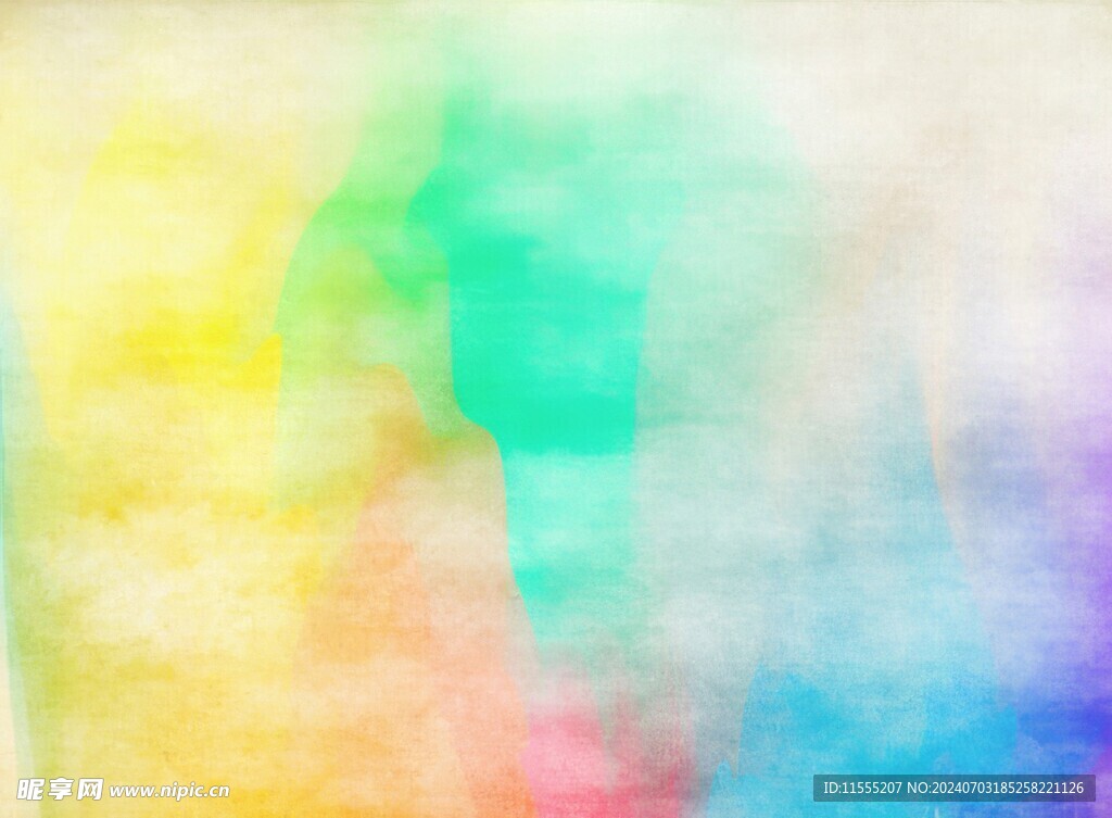 创意水彩抽象艺术画水彩晕染