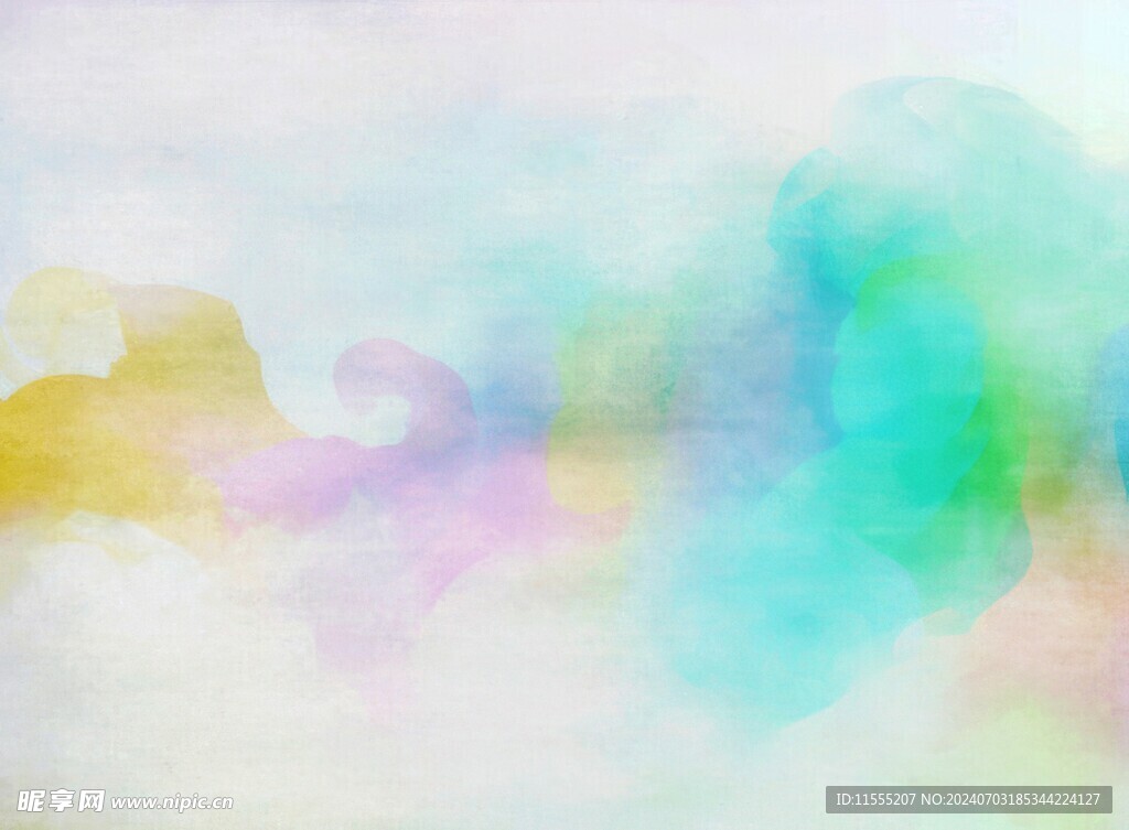 创意水彩抽象艺术画水彩晕染