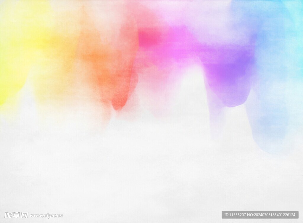 创意水彩抽象艺术画水彩晕染