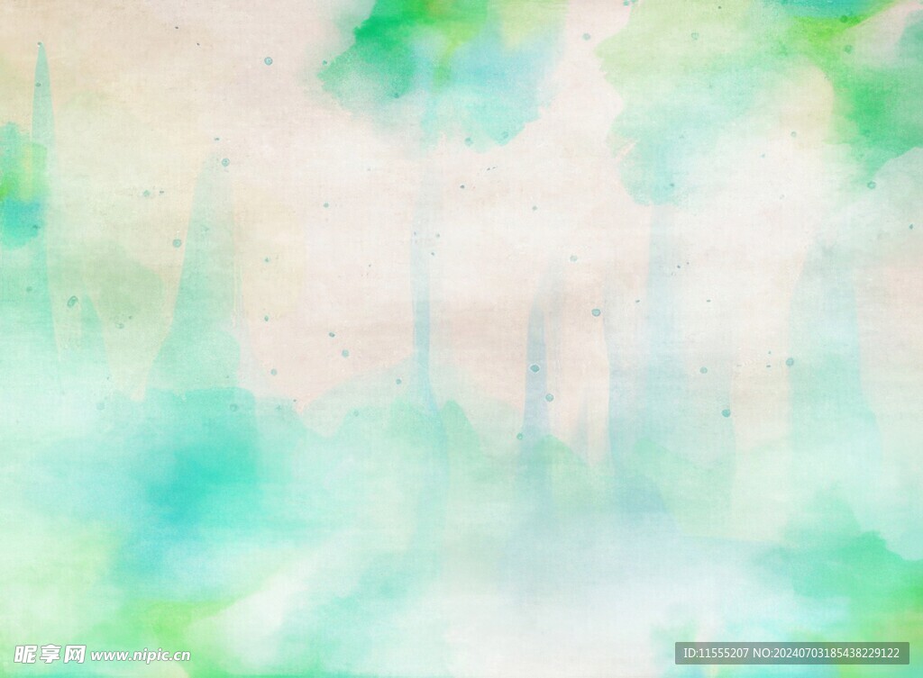 创意水彩抽象艺术画水彩晕染